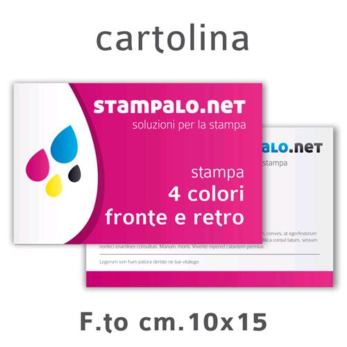 CARTOLINE F.TO 10X15 CM STAMPA 4+4