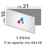 BIGLIETTI INVITO 4 PAGINE F.TO 21X10 CM. CHIUSO 42X10 CM. APERTO STAMPA 4+4