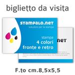 BIGLIETTI DA VISITA NON PLASTIFICATI 4+4 COLORI