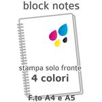 BLOCK NOTES PERSONALIZZATO F.TO 15X21 CON SPIRALE METALLO