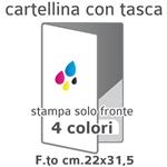 CARTELLINE PRESENTAZIONE  F.TO 22X35,5 CM CHIUSO STAMPA 4+0 CON TASCA INTERNA